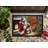 Lhasa Apso and Santa Claus Doormat-1004628989