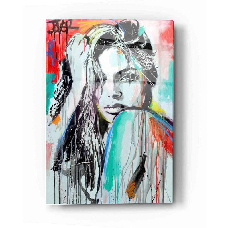 Art mural en verre Trinx «In Spirit» par Loui Jover, H 24 po x l 16 po x P 0,12 po