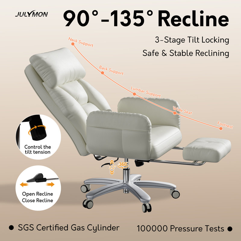 Fauteuil de bureau Criss, Blanc