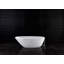 Mozzano 2 67" Freestanding Bathtub in Volcanic Limestone with Overflow Hole