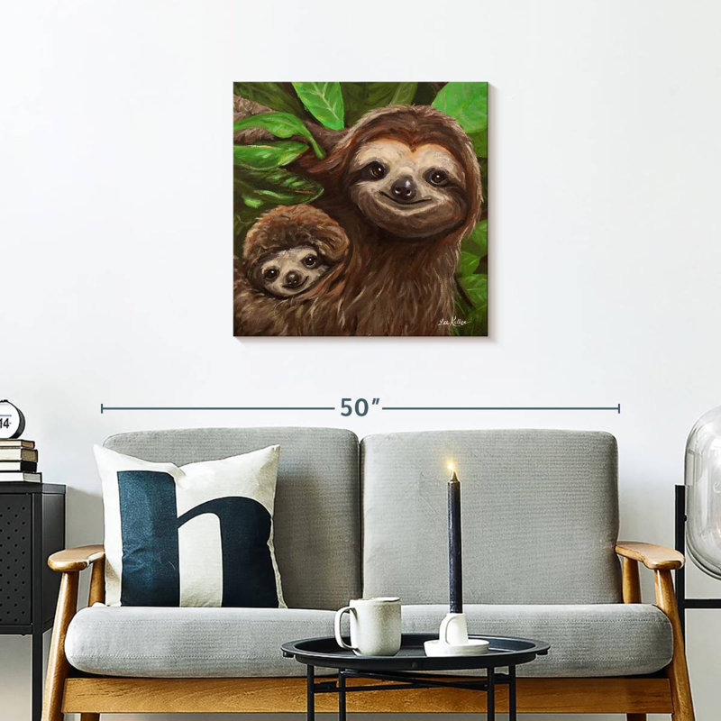Brampt Sloth All Smiles, 24'' H x 24'' W