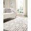Tapis de style glam à motif géométrique blanc et argenté Glam-66151323