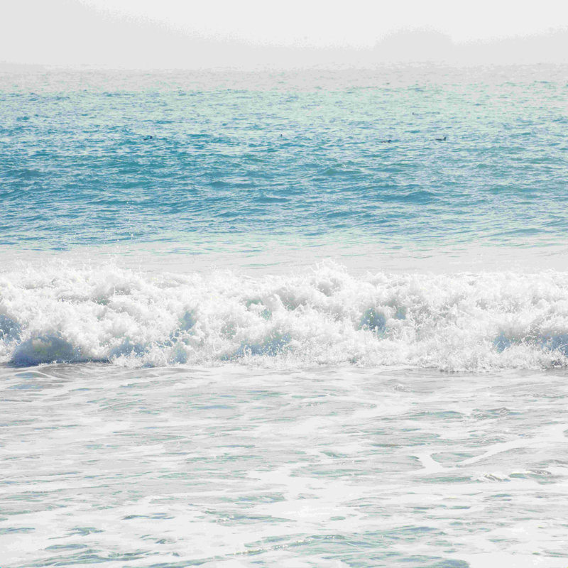 Malibu Waves par Catherine McDonald - impression, H 12 po x l 12 po, Non, Toile tendue
