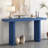 Uniquely Designed Oak Veneer Console Table-1393201516