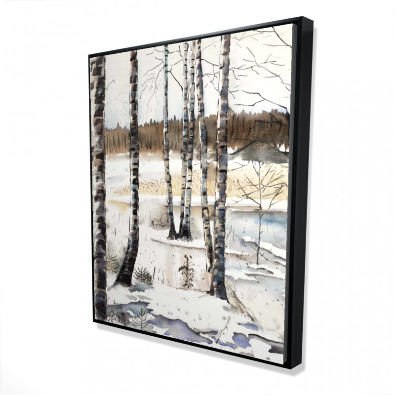 Winter Swamp Print On Canvas, H 60 po x l 48 po