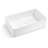 Single Basin Ceramic Farmhouse Kitchen Sink with Basket Strainer