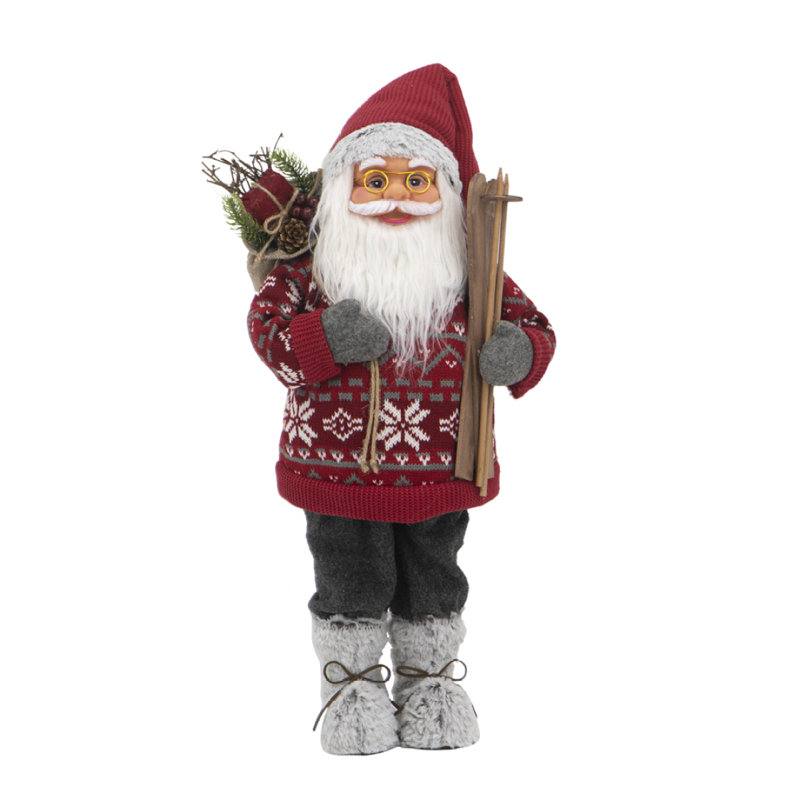 10.6X7.5X23.6" Standing Santa