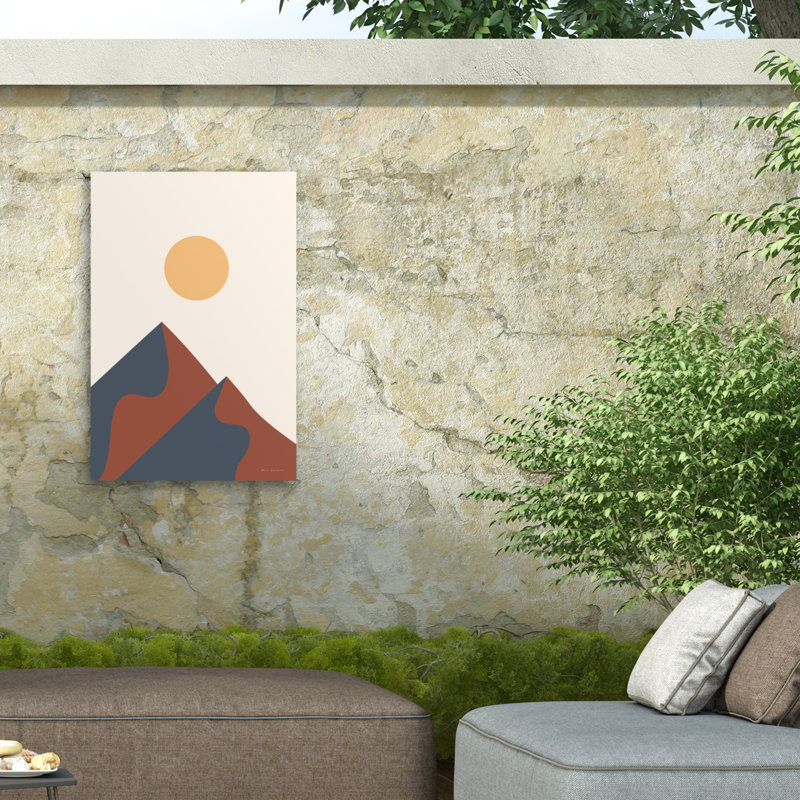 Toile extérieure Omar Escalante Boho Landscape II, H 19 po x l 12 po