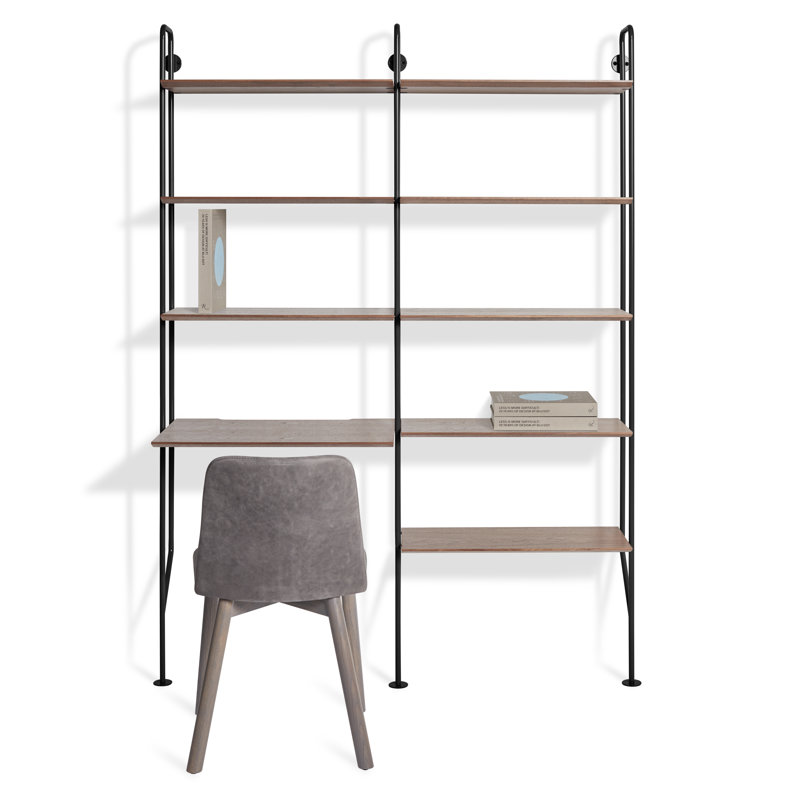 Hitch Ladder Desk, Black, Walnut