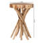 Table de bout en teck naturel