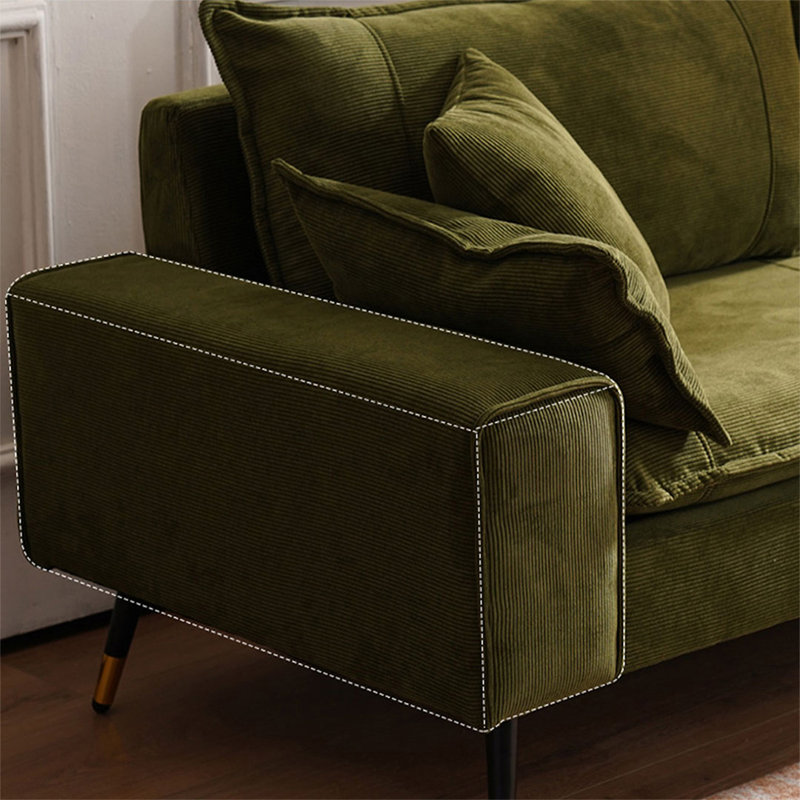 " Corduroy Loveseat, H 31,50 po x L 70,87 po x l 29,13 po