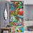 Vibrant Graffi Street Paint Peel & Stick Abstract Border-93868245