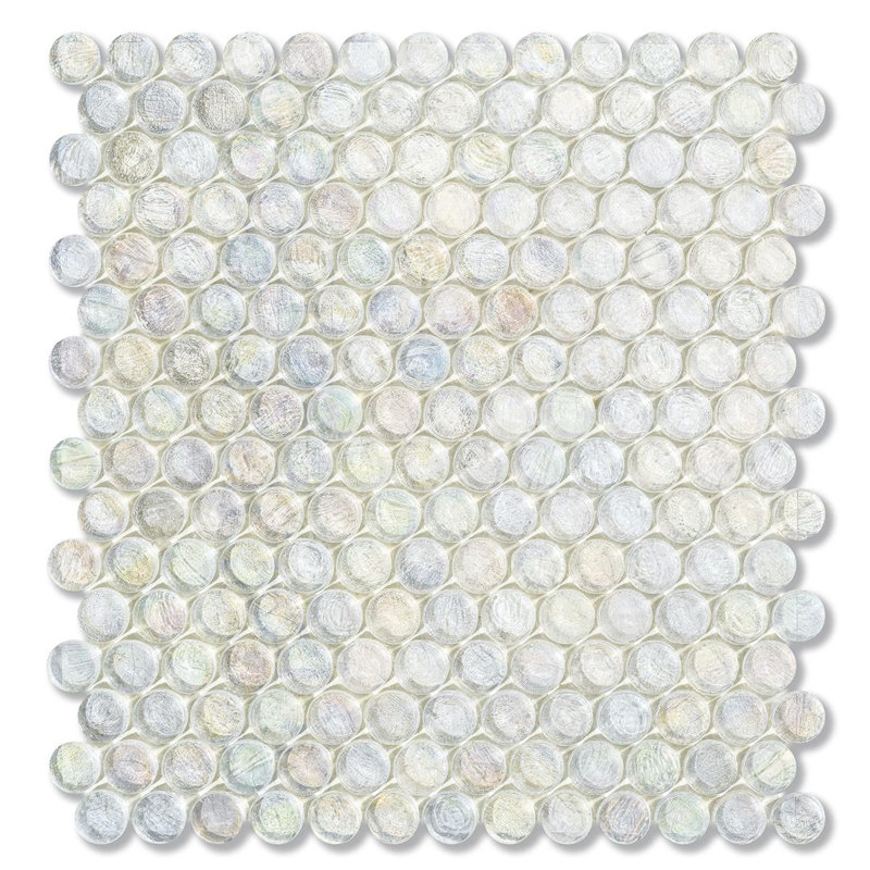 Flax 6/8" Barrels Glass Mosaic