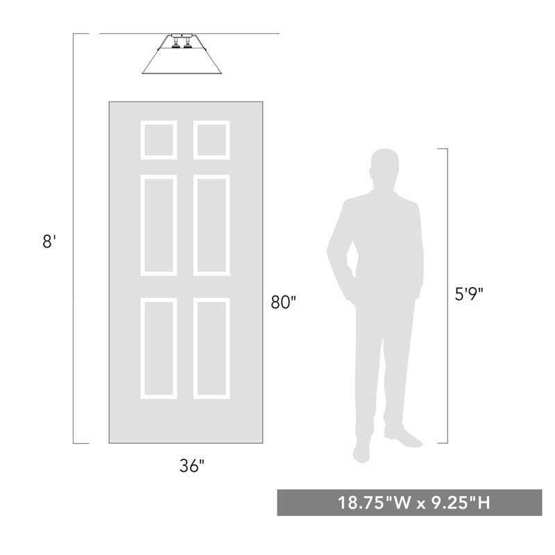 Weatherford Flush Mount, Pewter, Opal Glass