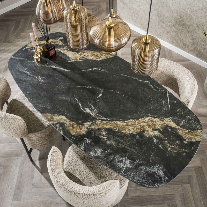 Darresha Metal Base Dining Table