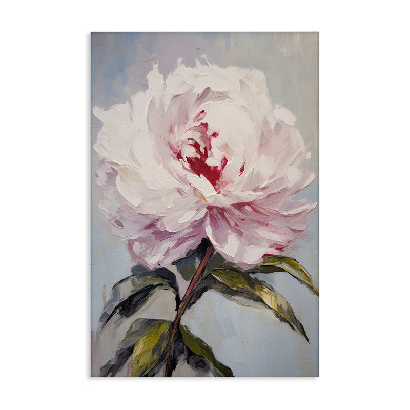 Art mural sur toile rose pâle par Petals Prints Design, H 30 po x l 20 po