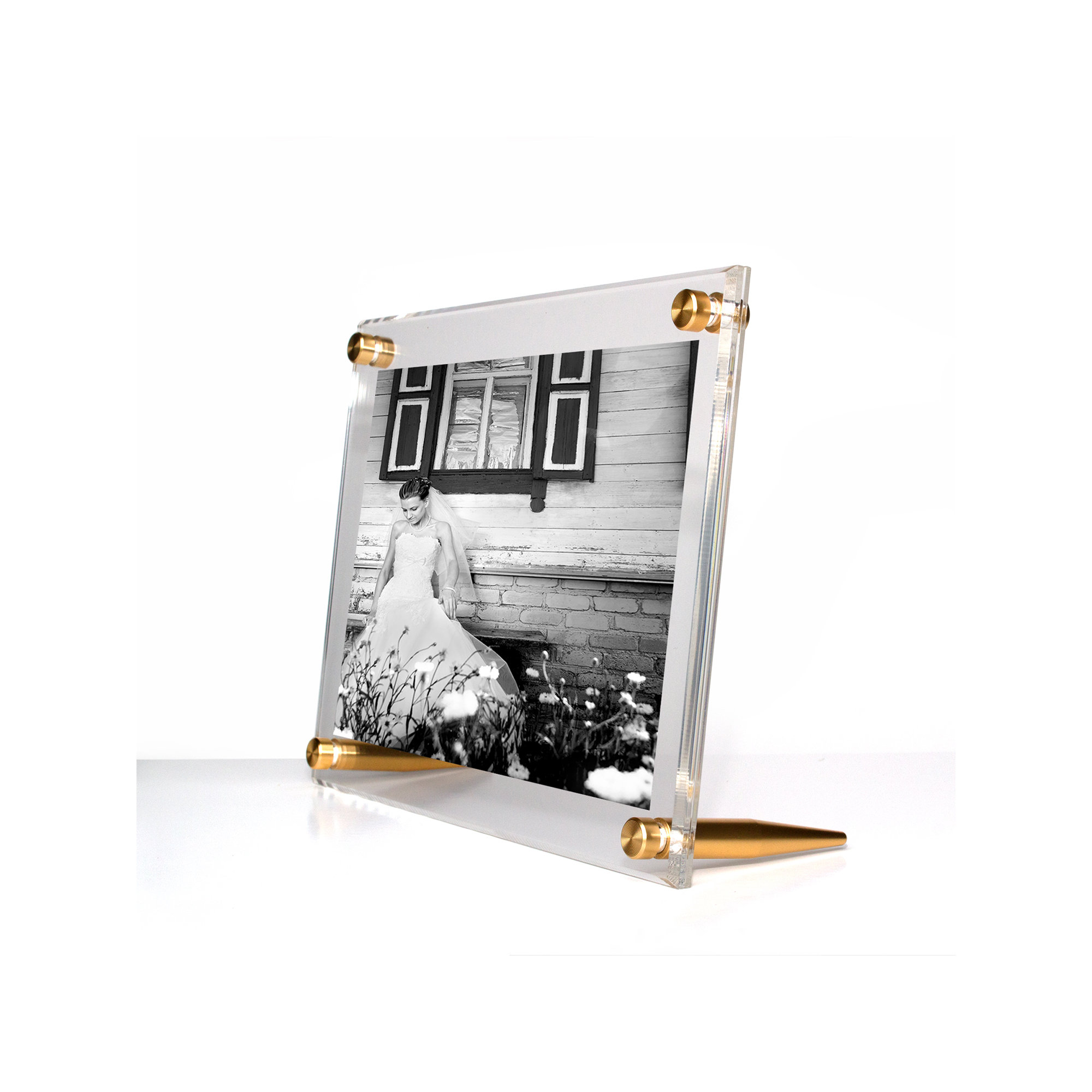 Cateno Picture Frame, 4" x 6", Gold