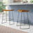 Modern Brown 25-Inch Counter Stool with Space-Saving Backless Saddle Seat-19577977-46499437