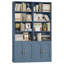 Bibliothèque standard en bois avec portes et 8 tablettes ouvertes Kirklyn-115842680