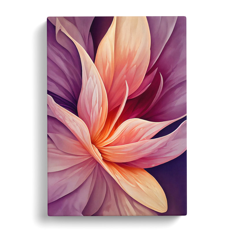 Abstract Flower No.4 - Wrapped Canvas Print, 50cm H x 35cm W x 3cm D
