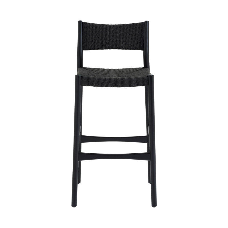 Buffolino Counter Stool, Bar Stool (30" Seat Height), Black