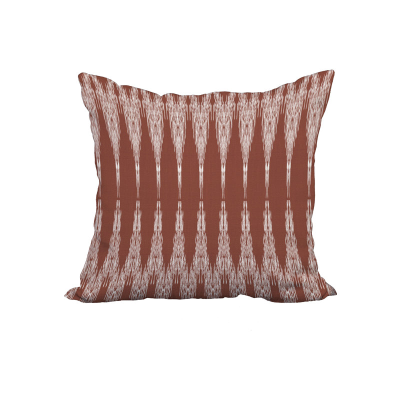 Housse de coussin carré en coton et insert, H 20 po x l 20 po, Brun