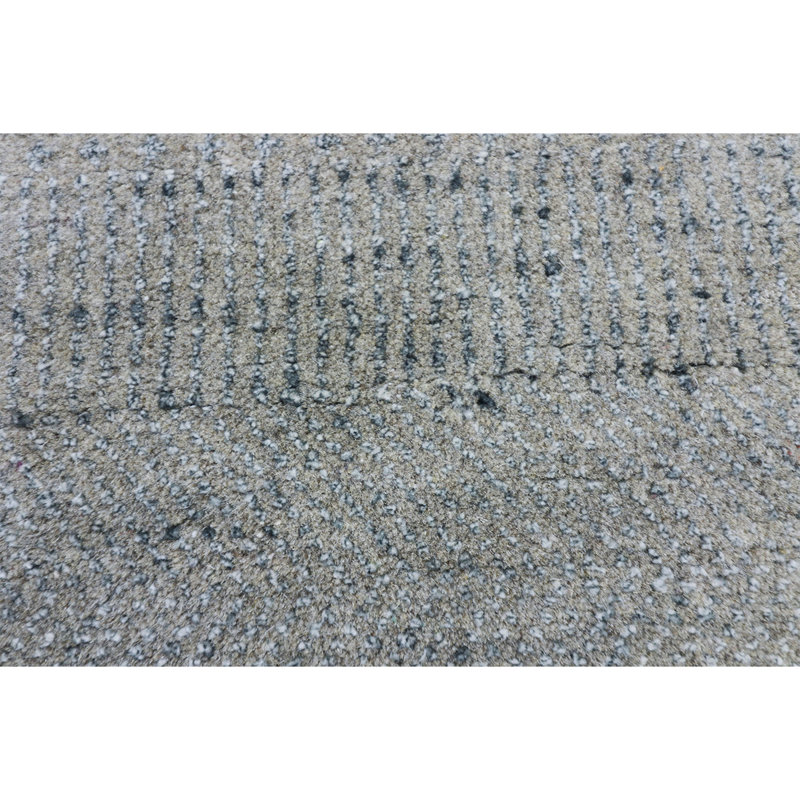 Tapis naturel et noir noué à la main de haute qualité, Rectangle 4' x 6'