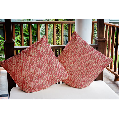 Mangham Geometric Outdoor Reversible Throw Pillow