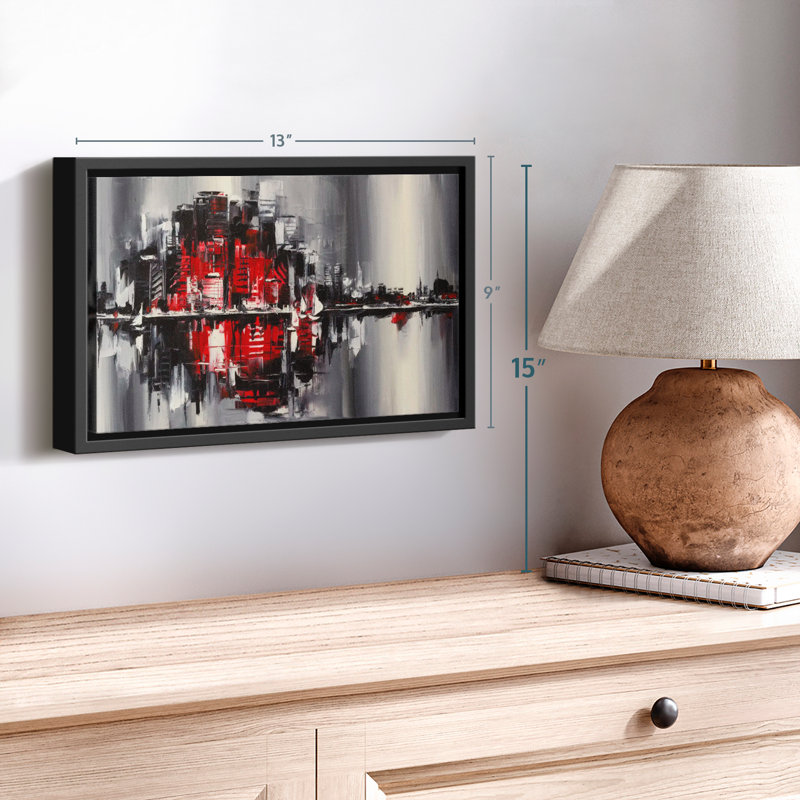 «Abstract Cityscape», reproduction sur toile, H 9 po x l 13 po