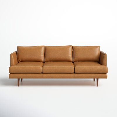 Miller 84" Genuine Leather Sofa