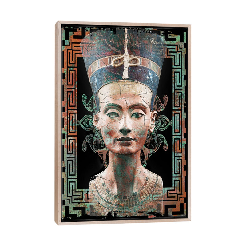 Égypte II - reproduction d'art murale - toile encadrée, 26" x 18", Framed Canvas, Beige