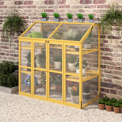 Serre en bois rustique pour diverses récoltes - Maximisez le rendement de style rustique pour l'extérieur
