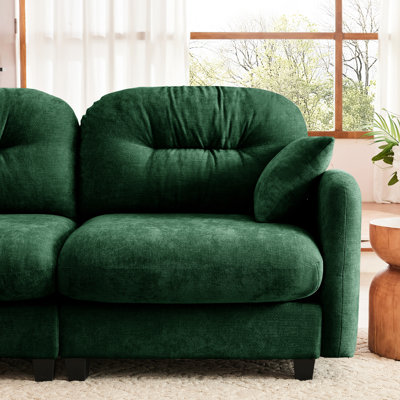 Modular Sectional Couch With High - Resilience Sponge, Elegant , And Flexible Layout For Apartments Cloud Chenille, , Soft Throw Pillows Bedroom