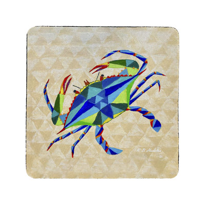 Sous-verre géométrique crabe