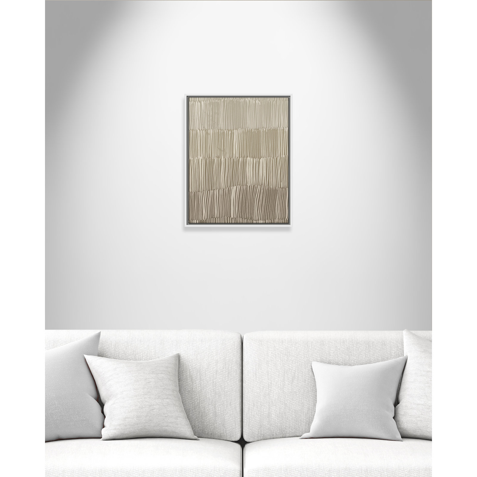 Linear Calm II Print by , 21.5" H x 17.5" W, White Floater