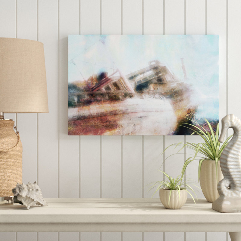 Naufrage par Hal Halli - impression sur toile tendue, 16 po x 24 po
