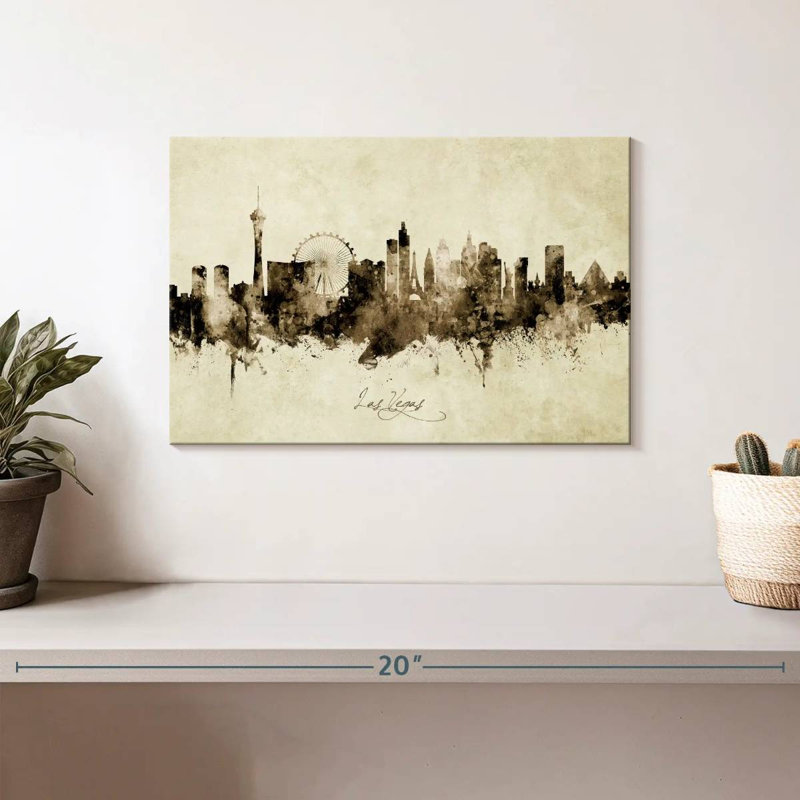 Skyline de Las Vegas, Nevada Sirci III, H 8 po x l 12 po