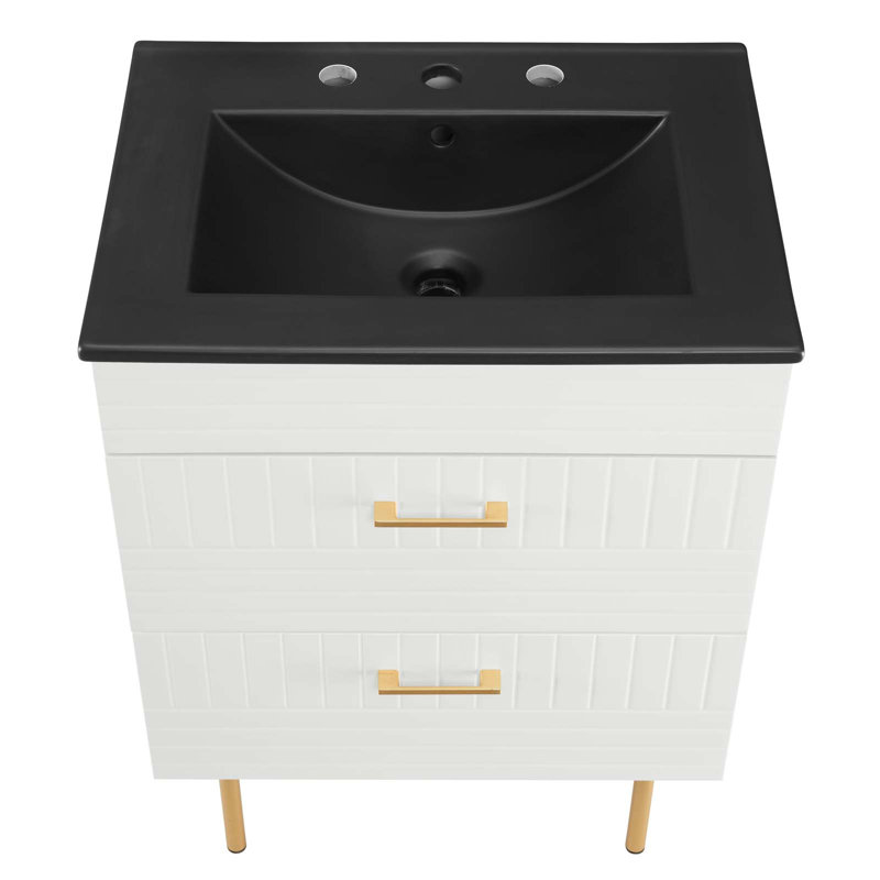 Meuble-lavabo 24 po Day Break par Modway, Blanc