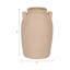 Vase en céramique en grès avec poignées - Accent de poterie décoratif rustique moderne, design minimaliste épuré, décoration décontractée tendance, vase en argile d'inspiration artisanale, pot de présentation polyvalent-1599103196-1605997313