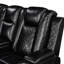Fauteuil inclinable électrique entièrement assemblé de 99 cm de large avec port de chargement USB, canapé inclinable en similicuir brun