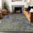 Machine Washable Indoor/Outdoor Christain ACN1360 Olive Rug-102673301