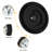 Deryon American Plastic Wall Clock 12 Inch - Black