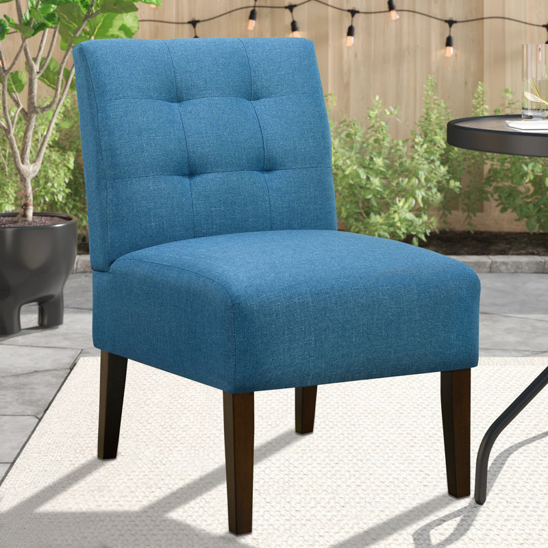 Upholstered Accent Chair, Blue 