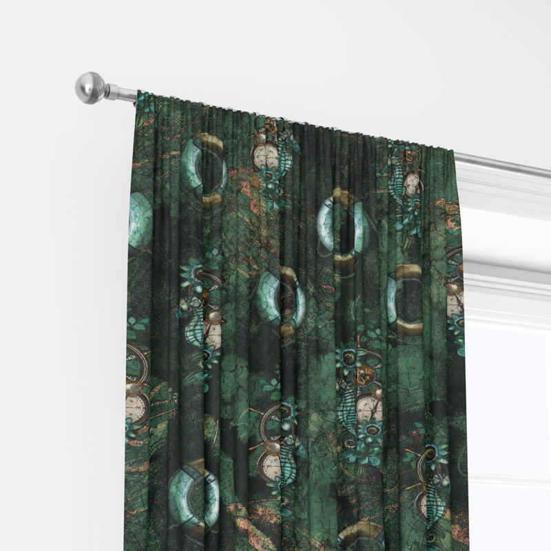 Semi Sheer Curtain, 40" W x 52" L