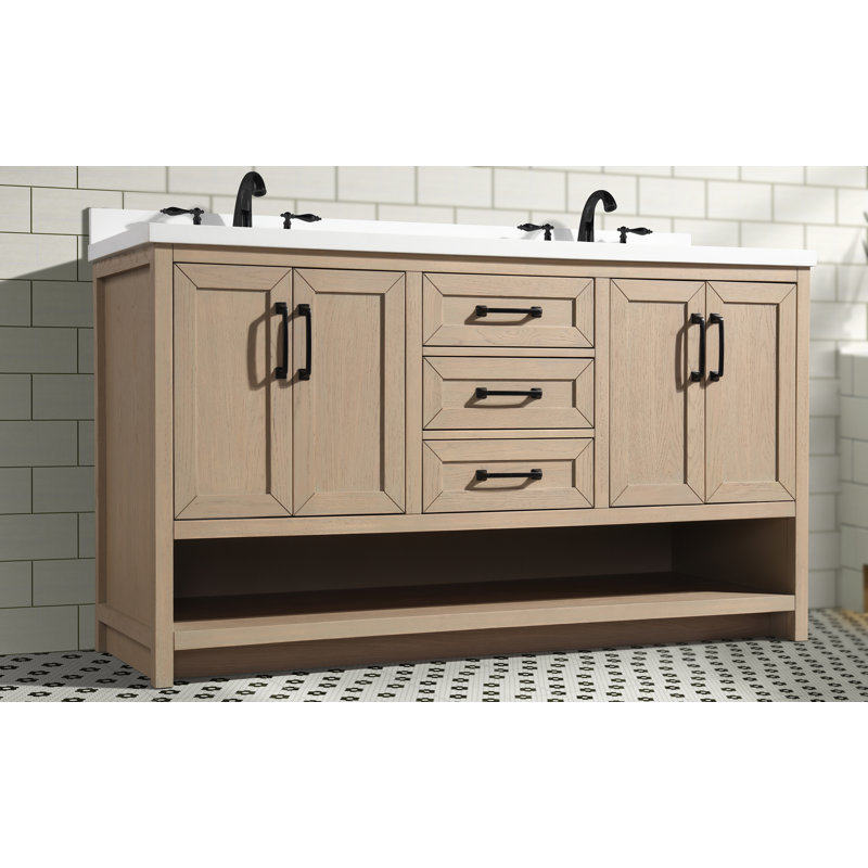 Ensemble de meuble-lavabo double 60 "Venice