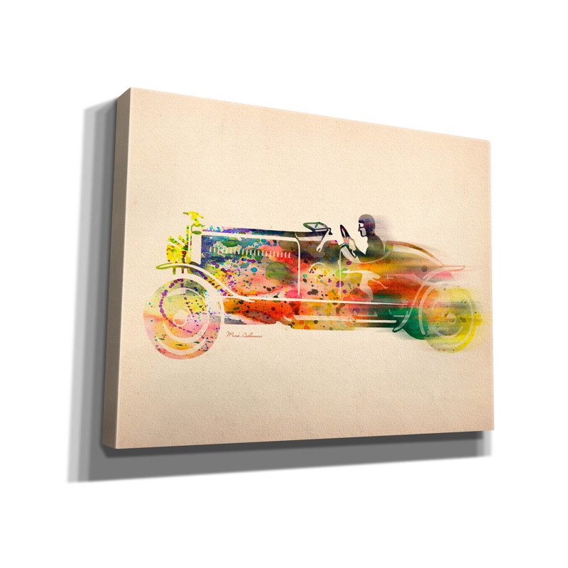 «Folsfagen Car 4» par Mark Ashkenazi, art mural sur toile, H 26 po x l 34 po x P 1,5 po