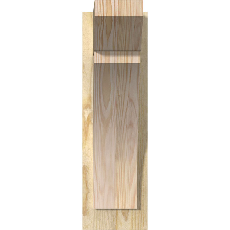 Persienne en bois Thatton, P 12 po x H 20 po, Sapin Douglas de 5 1/2 po (lisse)