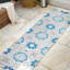 Tapis intérieur / extérieur bleu / gris Leto Medallion-115215544