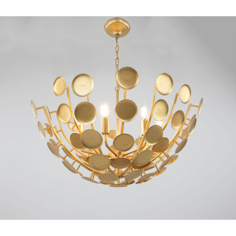 Abbey 8 - Light Chandelier, Soft Gold