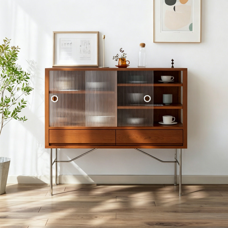 Armoire latérale multifonctionnelle minimaliste